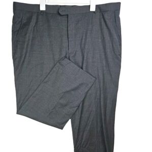 🛍 Stafford Travel Classic Fit Pleated Pants 44x30 Mid Grey Year-Round Tailored